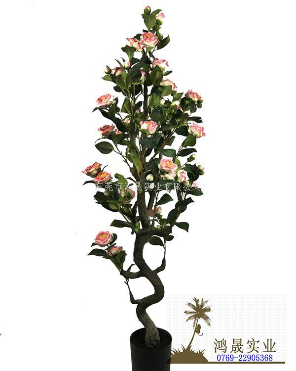 仿真野茶花树 粉红12A 150cm