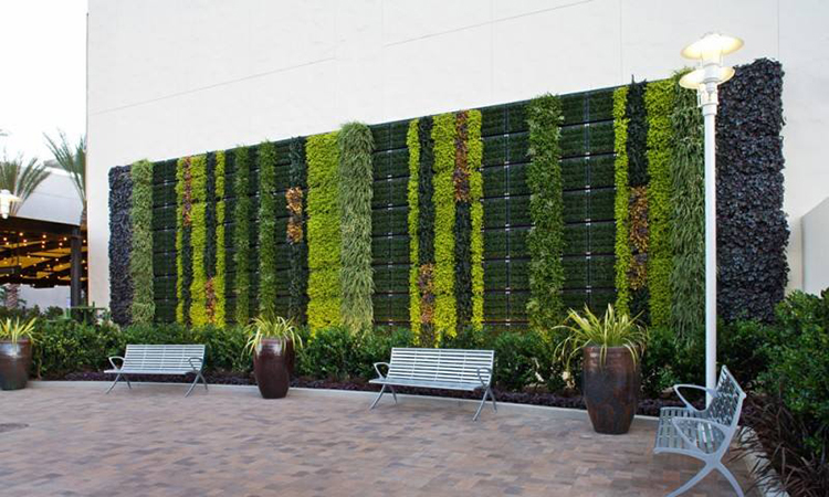 商场室外仿真植物墙