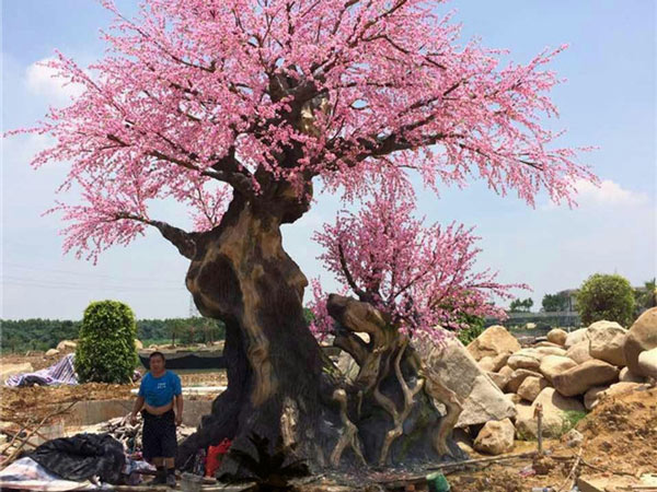 佛山三水工程仿真桃花树