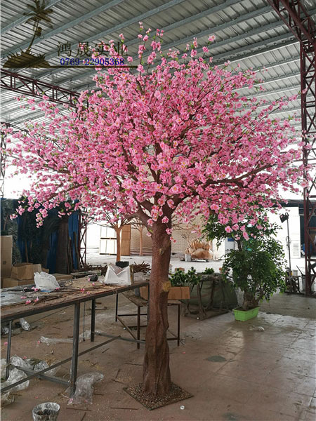 室内景观装饰桃花树